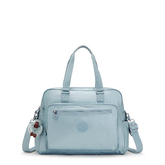 Kipling Alanna Metallic Diaper Bags Pearl Teal Metallic | CA 1241TC